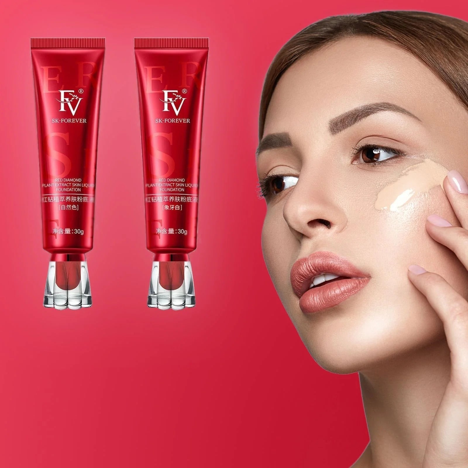 Fv Foundation, Oil Absorb Ivory Liquid Foundation 30g