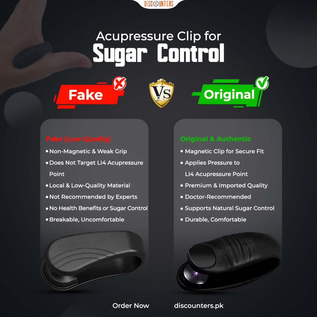Sugar Control Li4 Acupressure Point Clip